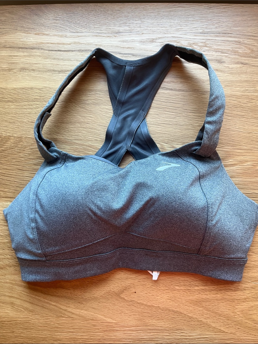NWOT brooks 30D High-Impact adjustable Racerback Sports Bra - Gray